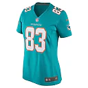 Zennovawear Women's Miami Dolphins Raleigh Webb Aqua Team Game Jersey