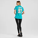 Zennovawear Women's Miami Dolphins Rashard Lawrence Aqua Team Game Jersey