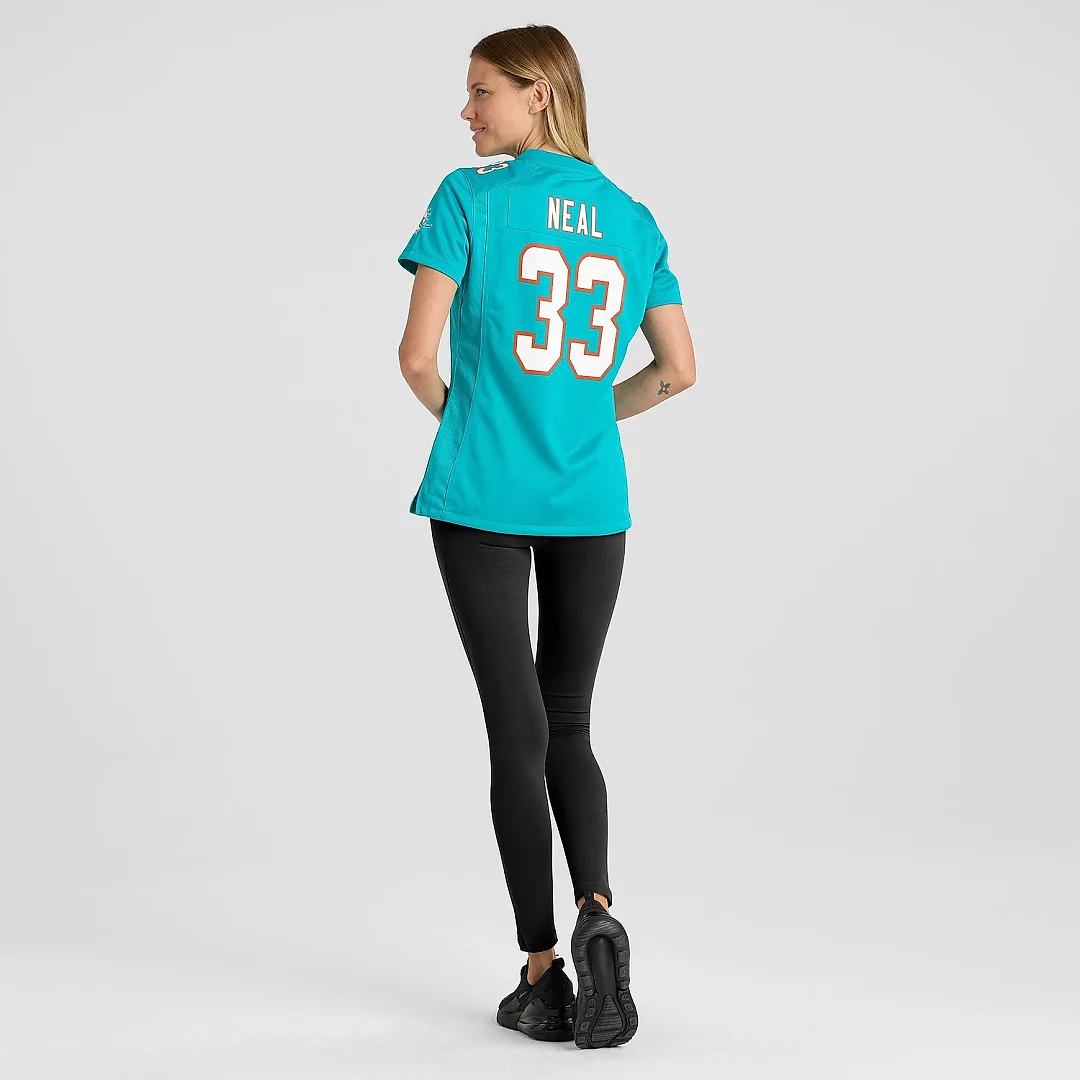 Zennovawear Women's Miami Dolphins Siran Neal Aqua Game Jersey