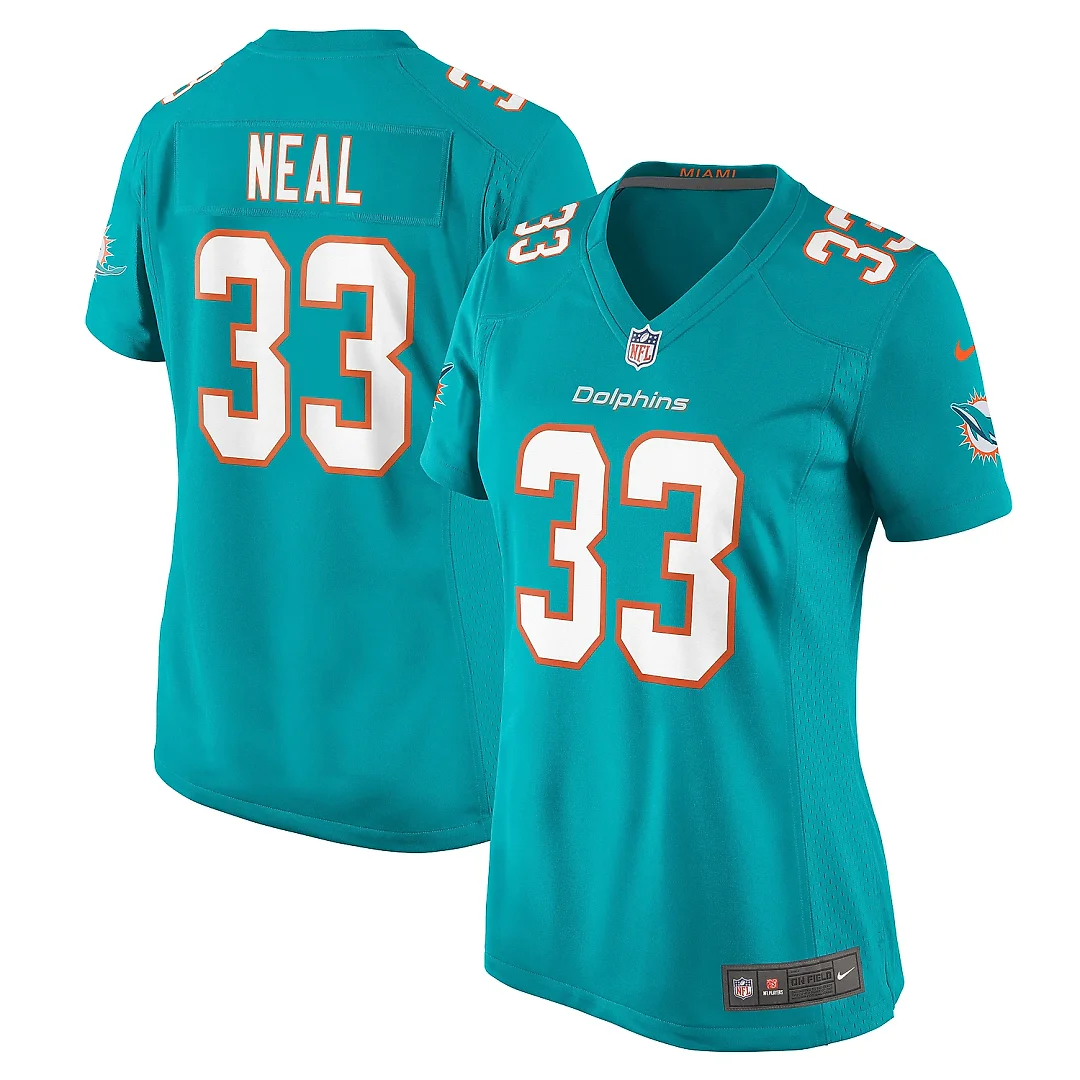Zennovawear Women's Miami Dolphins Siran Neal Aqua Game Jersey