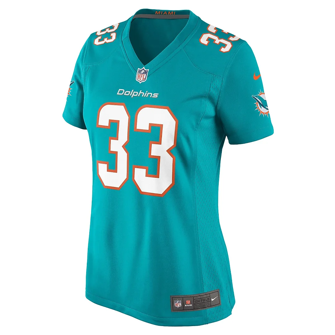 Zennovawear Women's Miami Dolphins Siran Neal Aqua Game Jersey