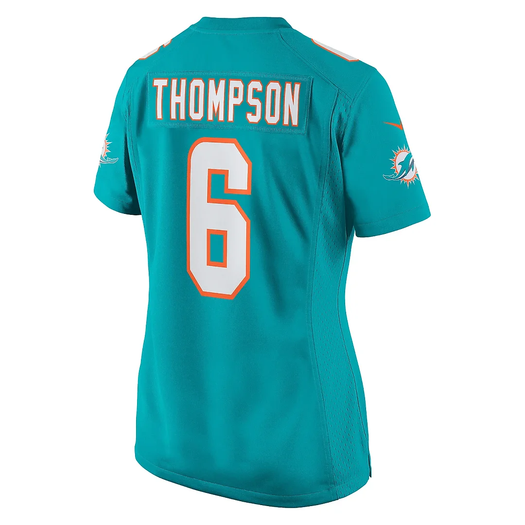Zennovawear Women's Miami Dolphins Skylar Thompson Aqua Team Game Jersey