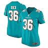Zennovawear Women's Miami Dolphins Storm Duck Aqua Game Jersey