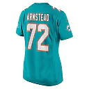 Zennovawear Women's Miami Dolphins Terron Armstead Aqua Game Jersey
