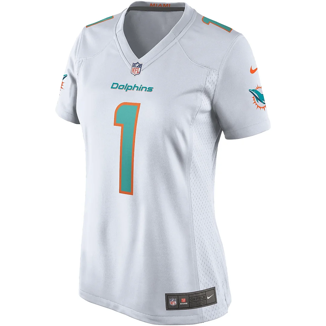 Zennovawear Women's Miami Dolphins Tua Tagovailoa White Game Jersey