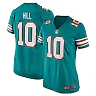 Zennovawear Women's Miami Dolphins Tyreek Hill Aqua Alternate Game Jersey