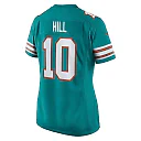 Zennovawear Women's Miami Dolphins Tyreek Hill Aqua Alternate Game Jersey