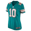Zennovawear Women's Miami Dolphins Tyreek Hill Aqua Alternate Game Jersey