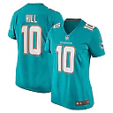 Zennovawear Women's Miami Dolphins Tyreek Hill Aqua Player Jersey
