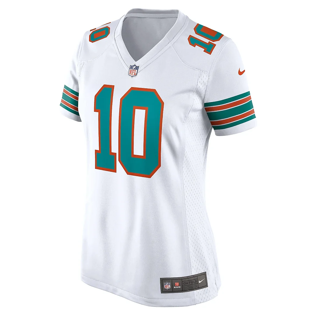 Zennovawear Women's Miami Dolphins Tyreek Hill White Alternate Game Jersey