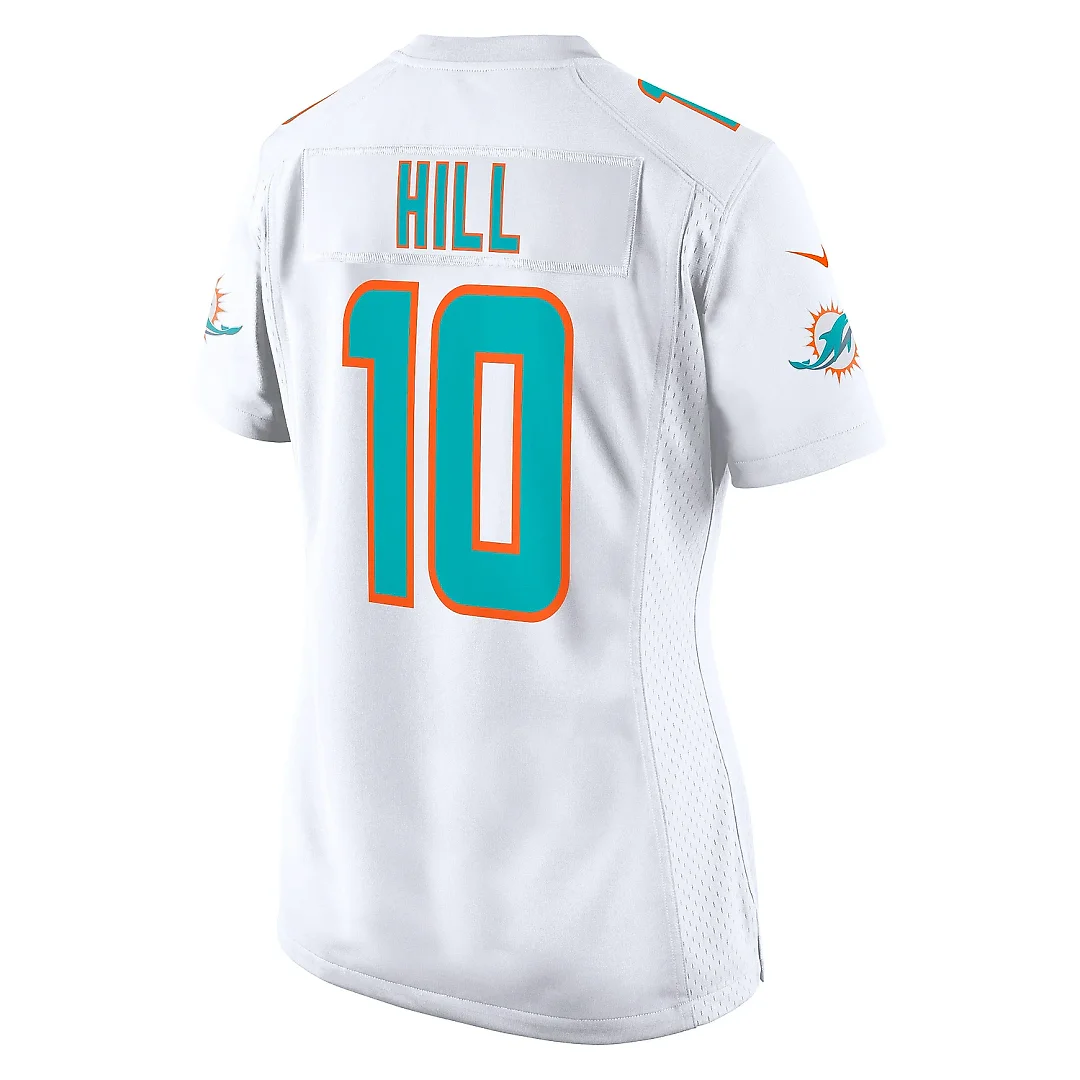 Zennovawear Women's Miami Dolphins Tyreek Hill White Player Jersey