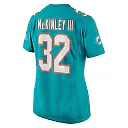 Zennovawear Women's Miami Dolphins Verone McKinley III Aqua Game Player Jersey
