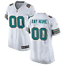 Zennovawear Women's Miami Dolphins White Alternate Custom Game Jersey