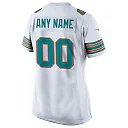 Zennovawear Women's Miami Dolphins White Alternate Custom Game Jersey
