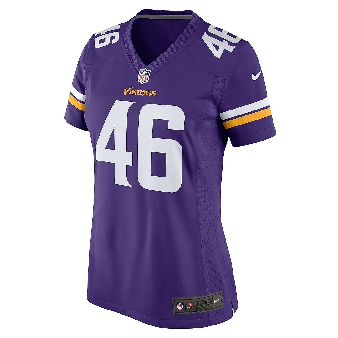 Zennovawear Women's Minnesota Vikings Aaron Dykes Purple Team Game Jersey