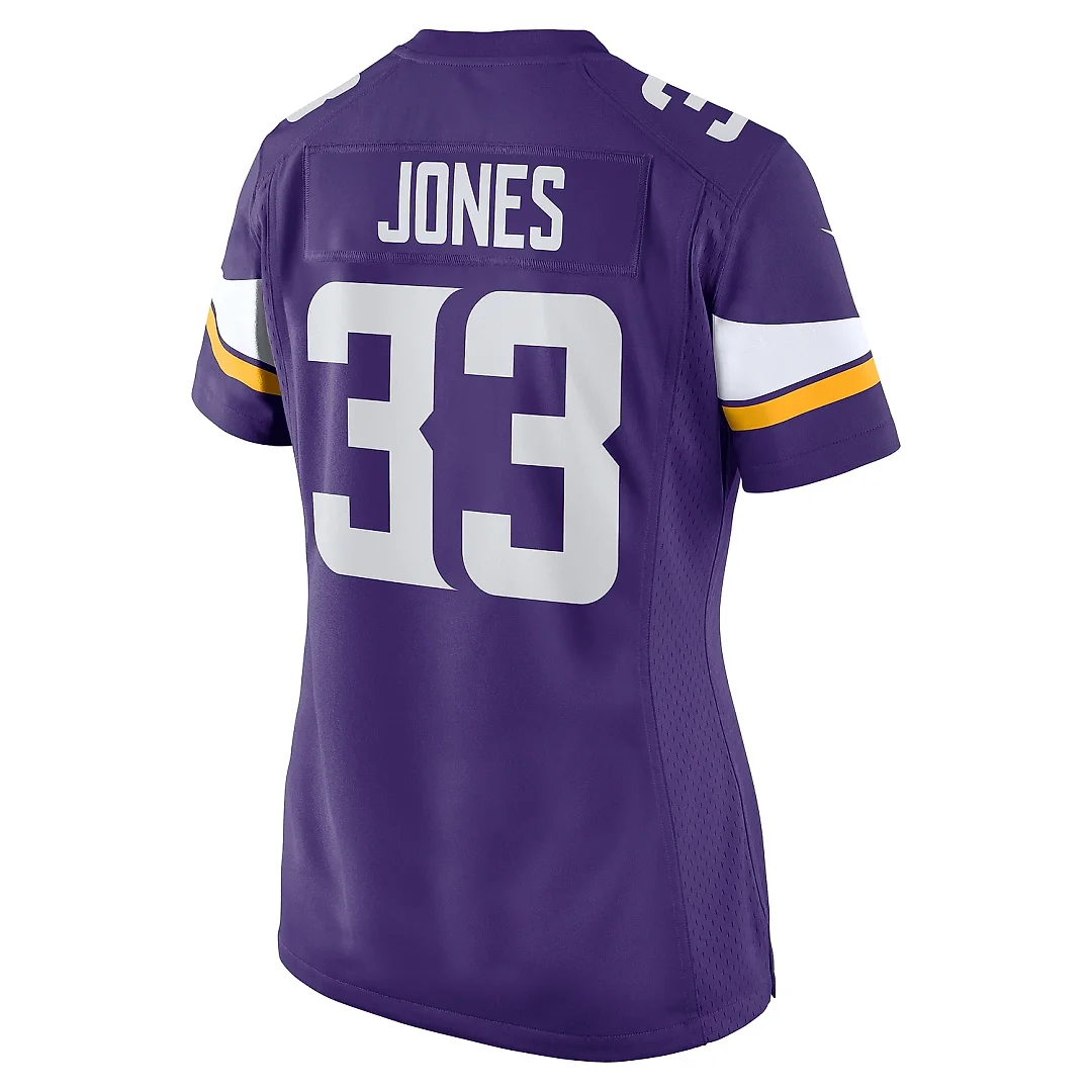 Zennovawear Women's Minnesota Vikings Aaron Jones Purple Game Player Jersey