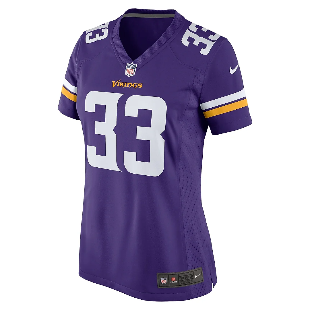 Zennovawear Women's Minnesota Vikings Aaron Jones Purple Game Player Jersey