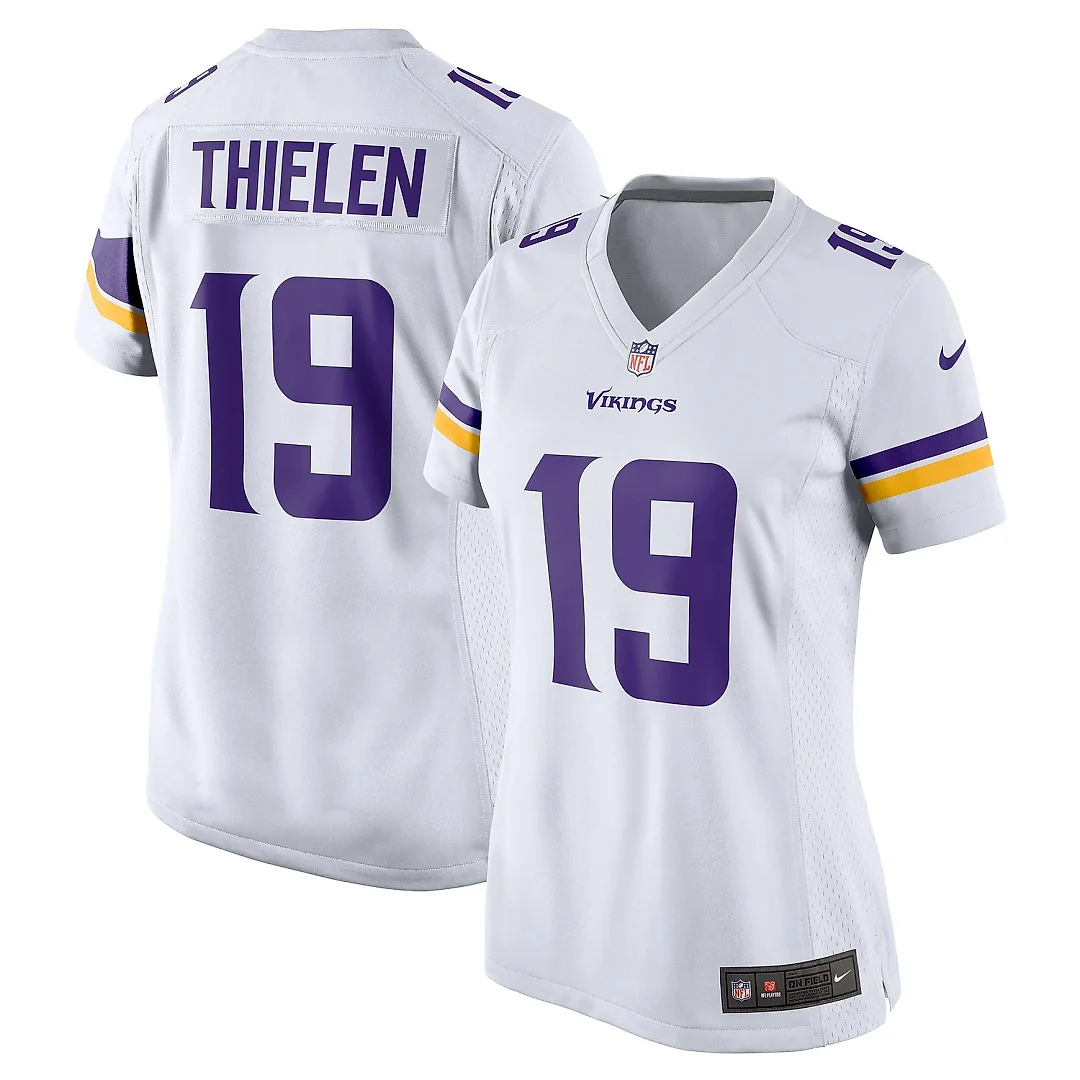 Zennovawear Women's Minnesota Vikings Adam Thielen White Game Jersey