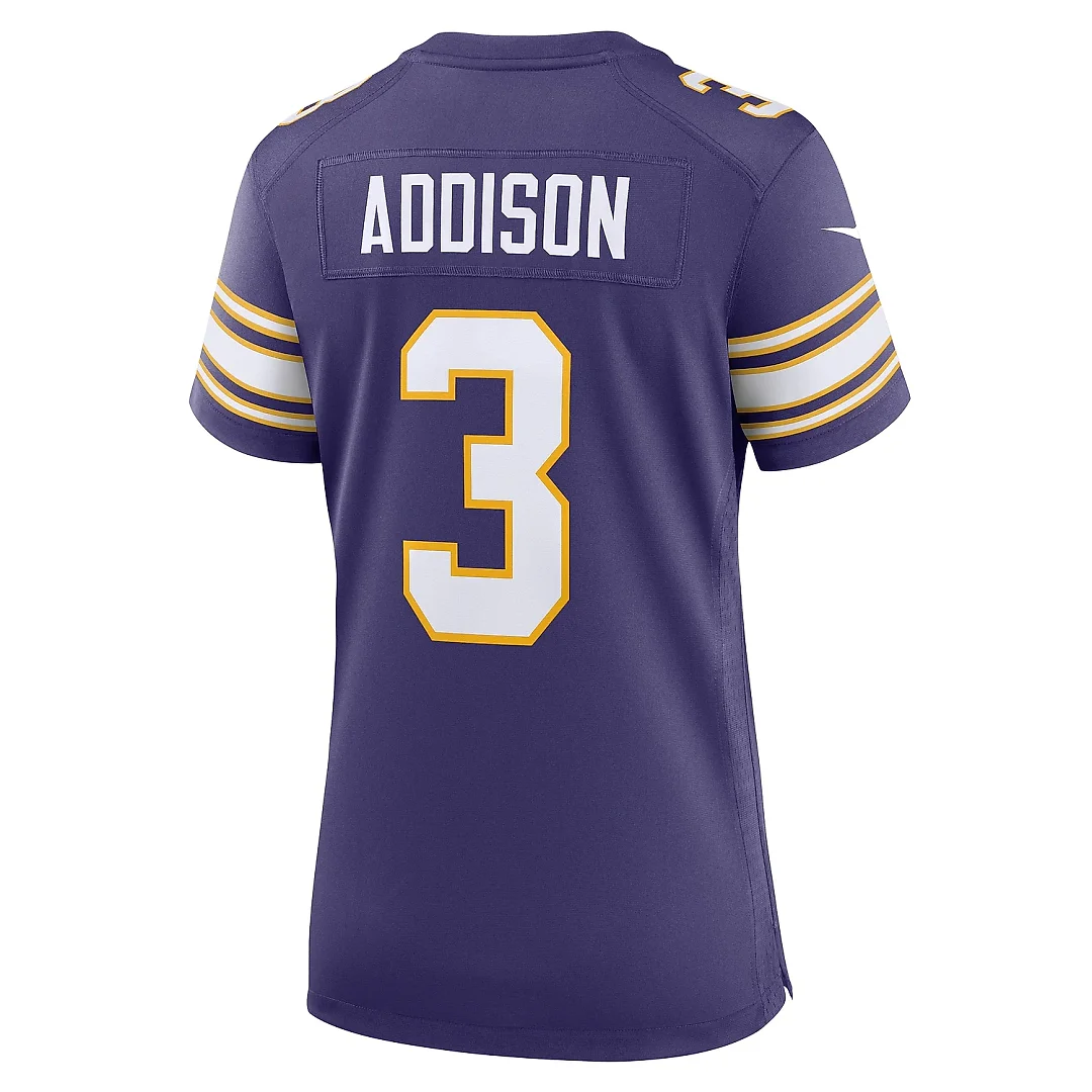 Zennovawear Women's Minnesota Vikings Addison Purple Classic Player Game Jersey