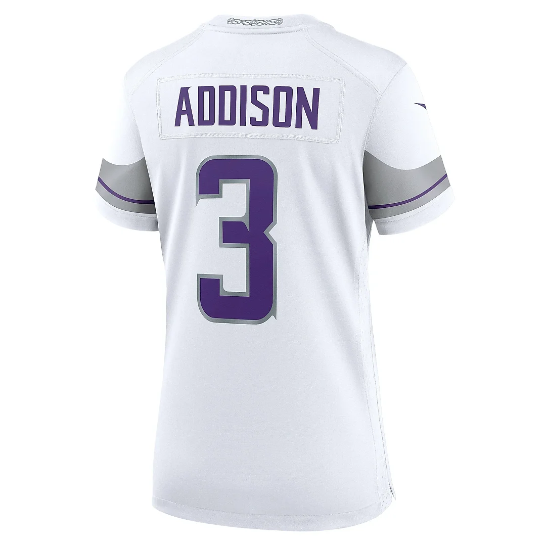Zennovawear Women's Minnesota Vikings Addison White Alternate Game Player Jersey