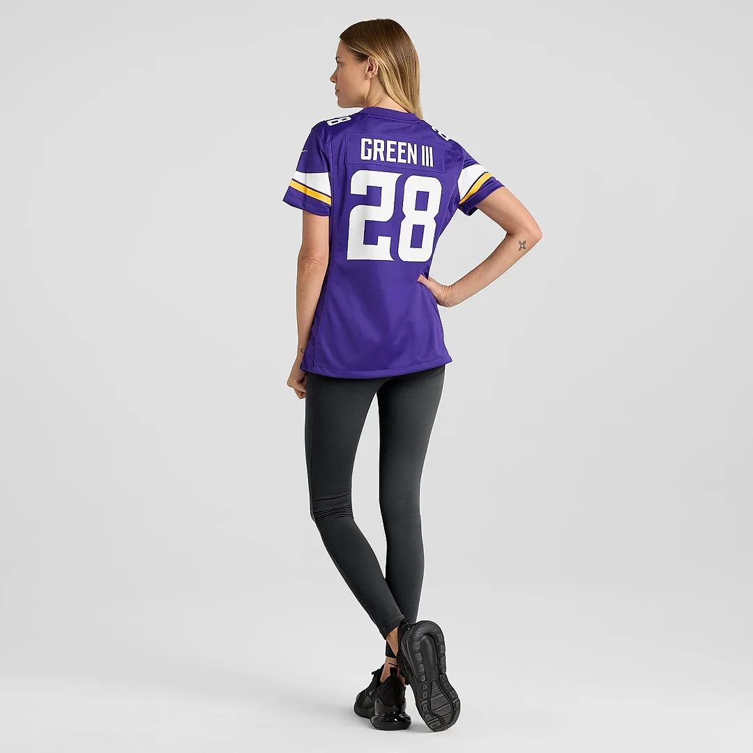 Zennovawear Women's Minnesota Vikings A.J. Green III Purple Team Game Jersey