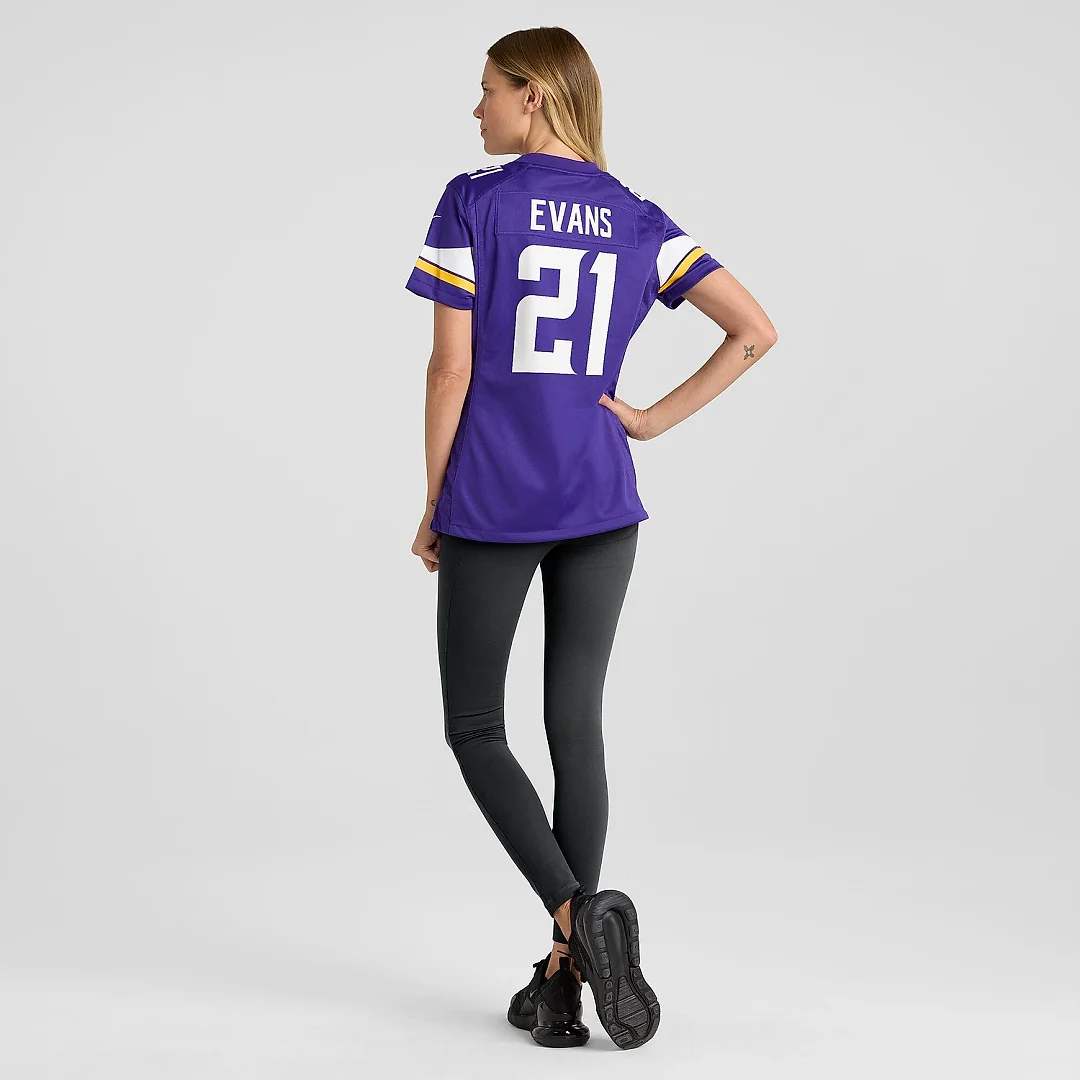 Zennovawear Women's Minnesota Vikings Akayleb Evans Purple Game Player Jersey