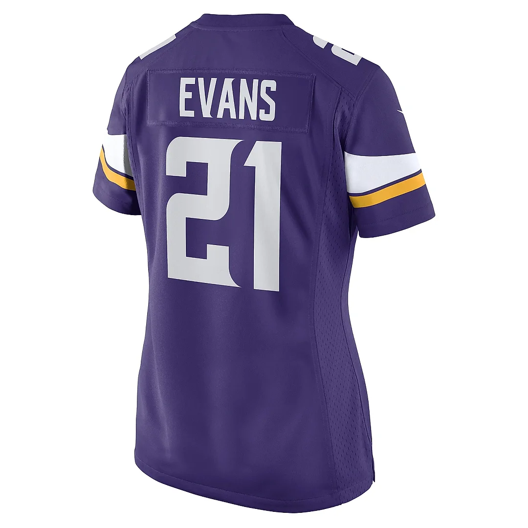 Zennovawear Women's Minnesota Vikings Akayleb Evans Purple Game Player Jersey