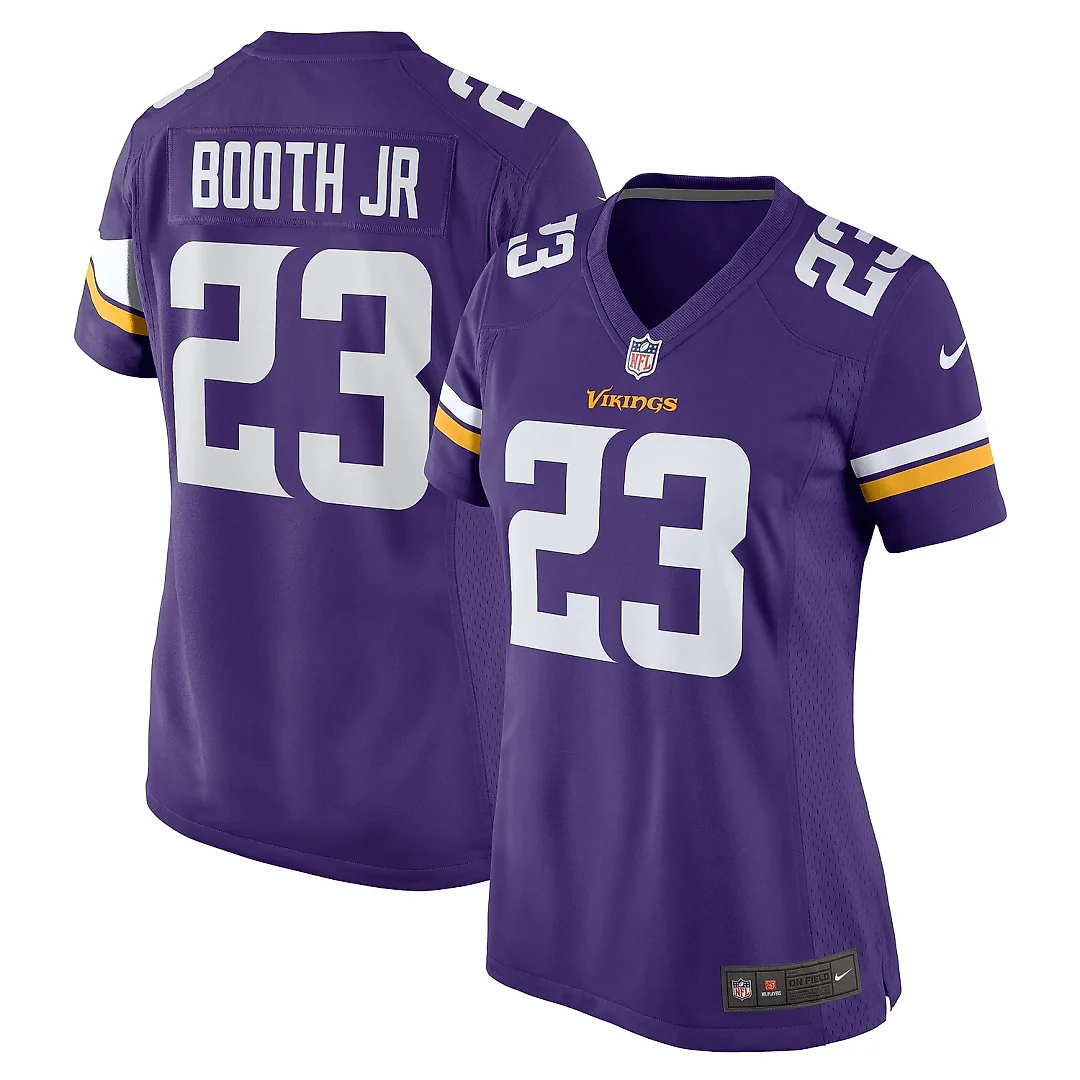 Zennovawear Women's Minnesota Vikings Andrew Booth Jr. Purple Player Game Jersey