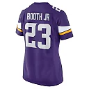 Zennovawear Women's Minnesota Vikings Andrew Booth Jr. Purple Player Game Jersey