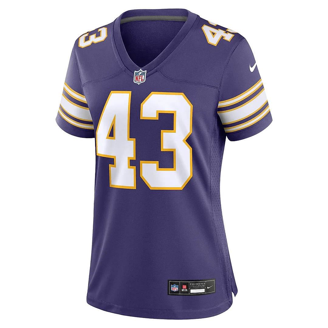 Zennovawear Women's Minnesota Vikings Andrew Van Ginkel Purple Alternate Game Jersey