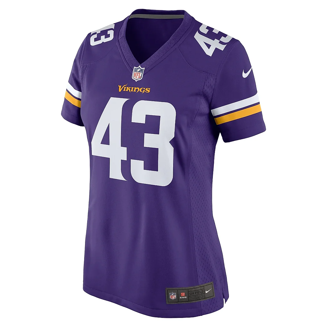 Zennovawear Women's Minnesota Vikings Andrew Van Ginkel Purple Team Game Jersey