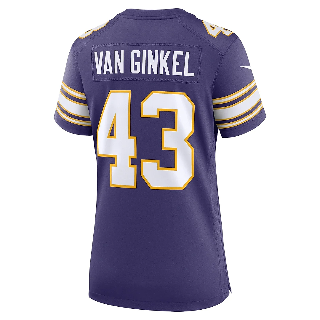 Zennovawear Women's Minnesota Vikings Andrew Van Ginkel Purple Alternate Game Jersey