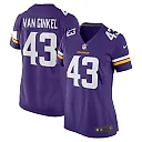 Zennovawear Women's Minnesota Vikings Andrew Van Ginkel Purple Team Game Jersey