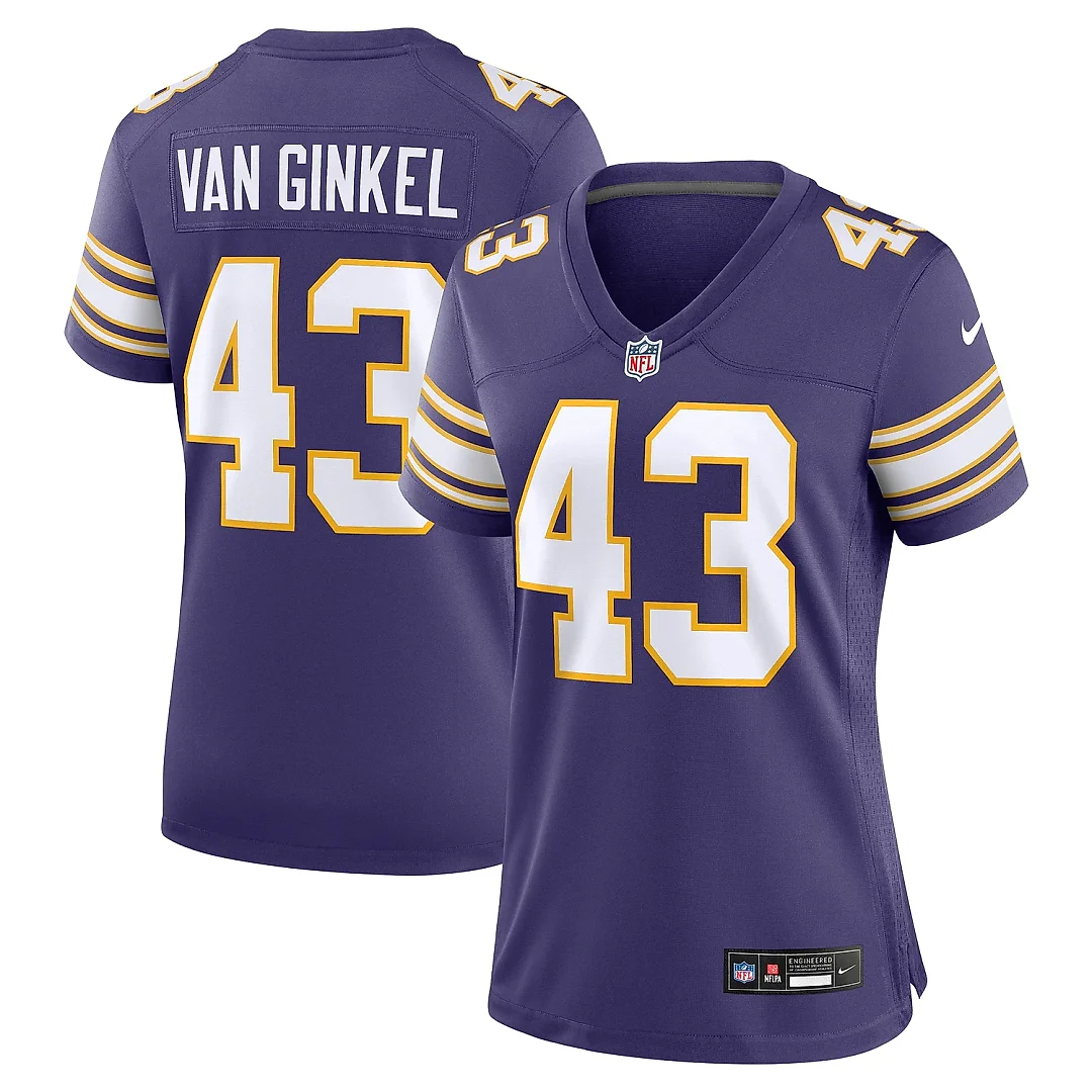 Zennovawear Women's Minnesota Vikings Andrew Van Ginkel Purple Alternate Game Jersey