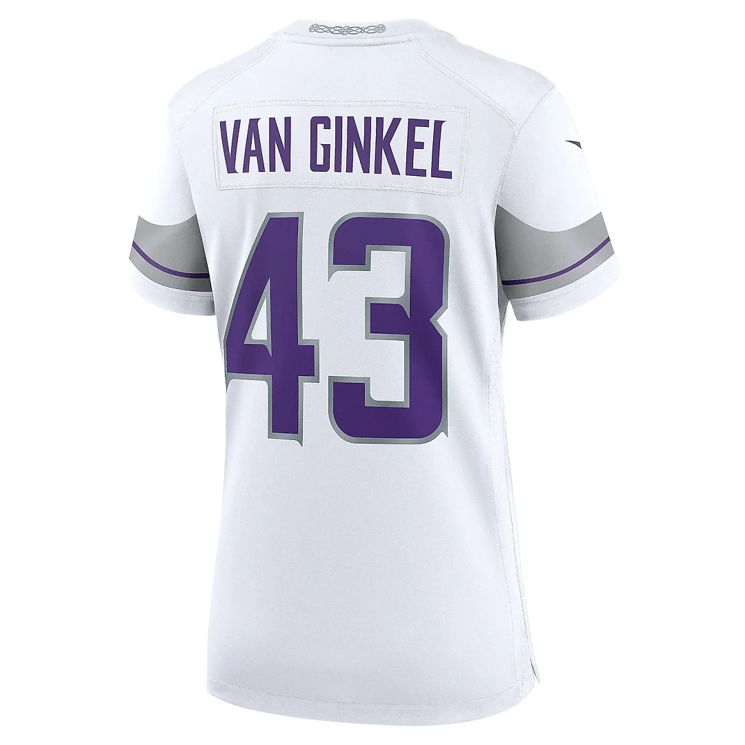Zennovawear Women's Minnesota Vikings Andrew Van Ginkel White Alternate Game Jersey