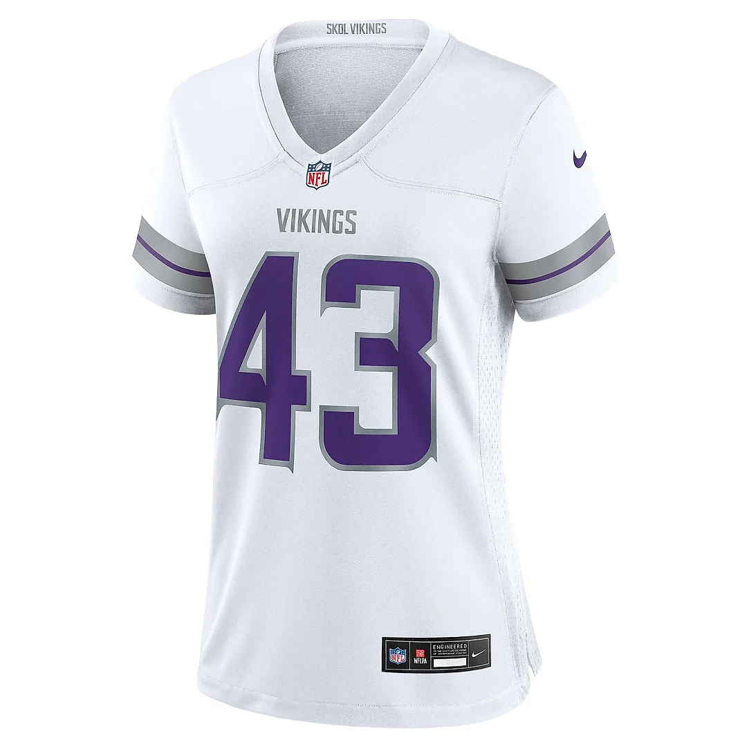 Zennovawear Women's Minnesota Vikings Andrew Van Ginkel White Alternate Game Jersey
