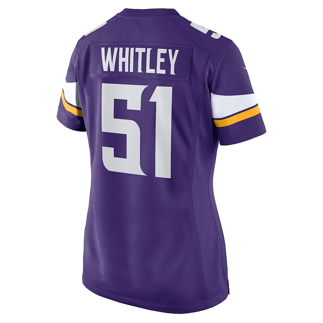 Zennovawear Women's Minnesota Vikings Benton Whitley Purple Home Game Player Jersey