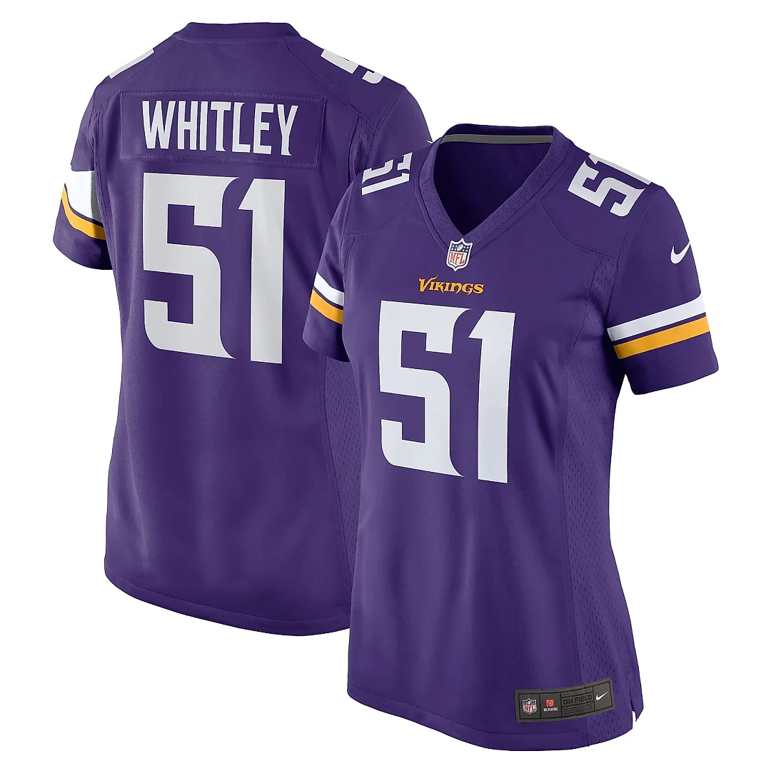 Zennovawear Women's Minnesota Vikings Benton Whitley Purple Home Game Player Jersey