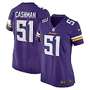 Zennovawear Women's Minnesota Vikings Blake Cashman Purple Team Game Jersey
