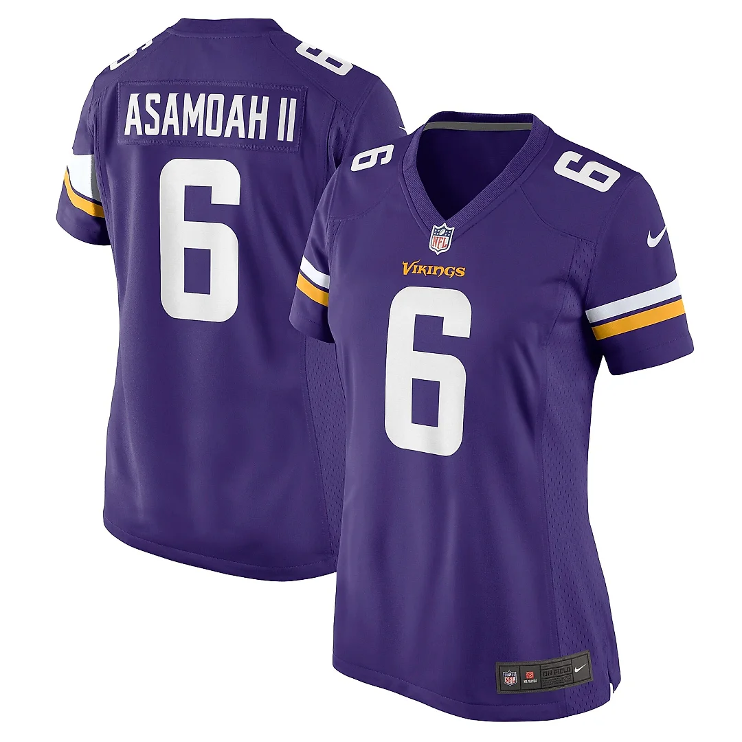 Zennovawear Women's Minnesota Vikings Brian Asamoah II Purple Game Jersey