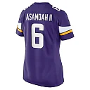 Zennovawear Women's Minnesota Vikings Brian Asamoah II Purple Game Jersey