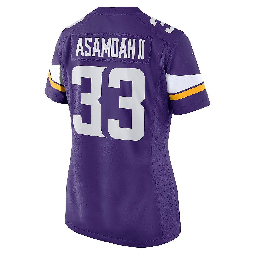 Zennovawear Women's Minnesota Vikings Brian Asamoah Purple Player Game Jersey