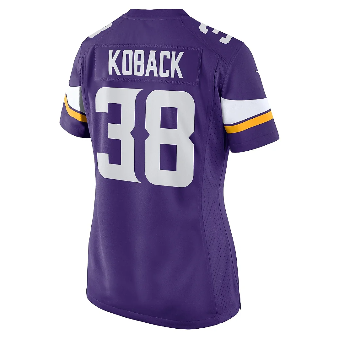 Zennovawear Women's Minnesota Vikings Bryant Koback Purple Home Game Player Jersey