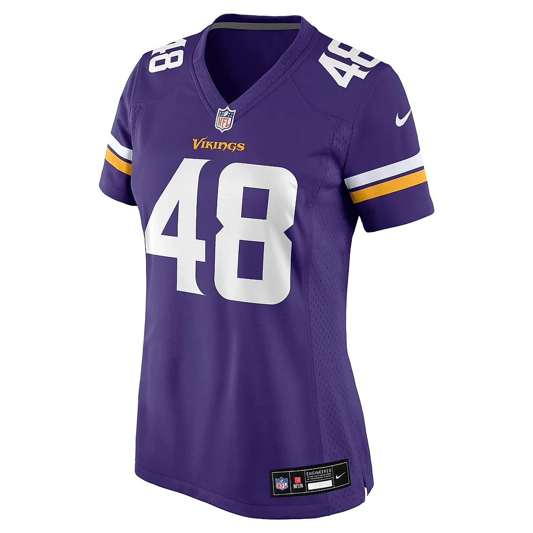 Zennovawear Women's Minnesota Vikings Calvin Munson Purple Game Jersey