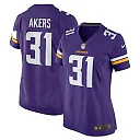 Zennovawear Women's Minnesota Vikings Cam Akers Purple Game Jersey