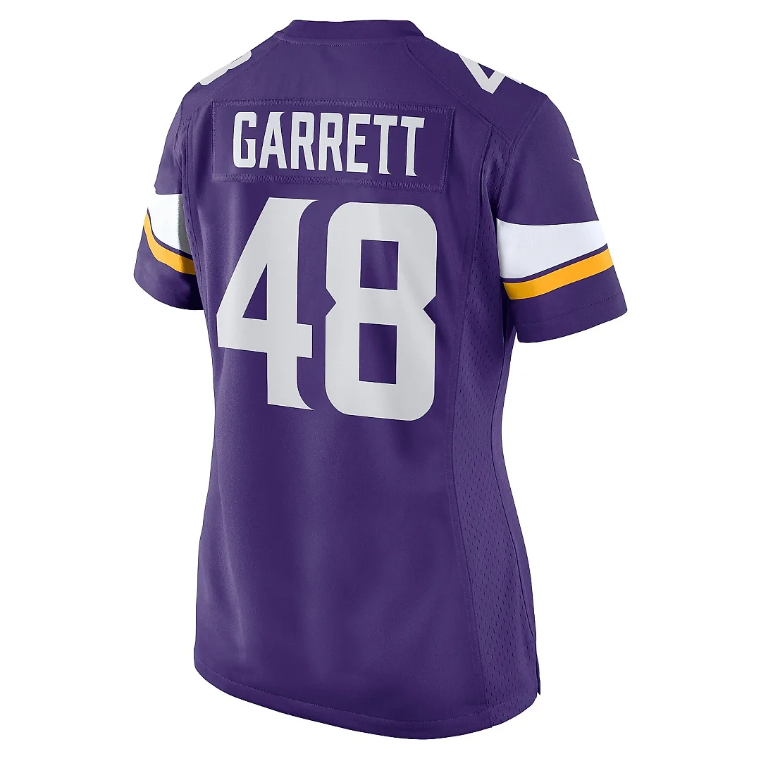 Zennovawear Women's Minnesota Vikings Chris Garrett Purple Home Game Player Jersey