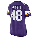 Zennovawear Women's Minnesota Vikings Chris Garrett Purple Home Game Player Jersey