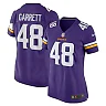 Zennovawear Women's Minnesota Vikings Chris Garrett Purple Home Game Player Jersey
