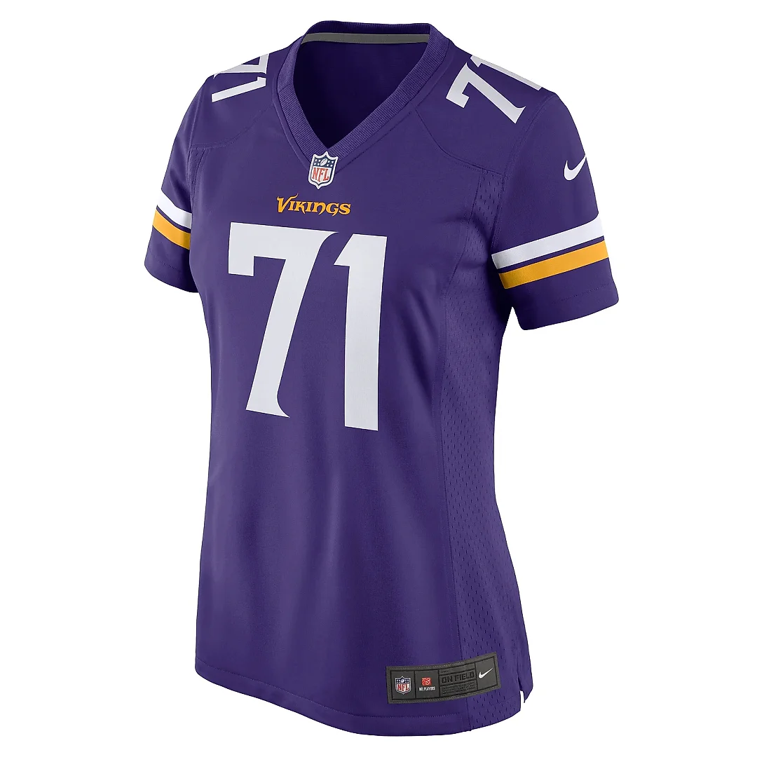 Zennovawear Women's Minnesota Vikings Christian Darrisaw Purple Game Jersey