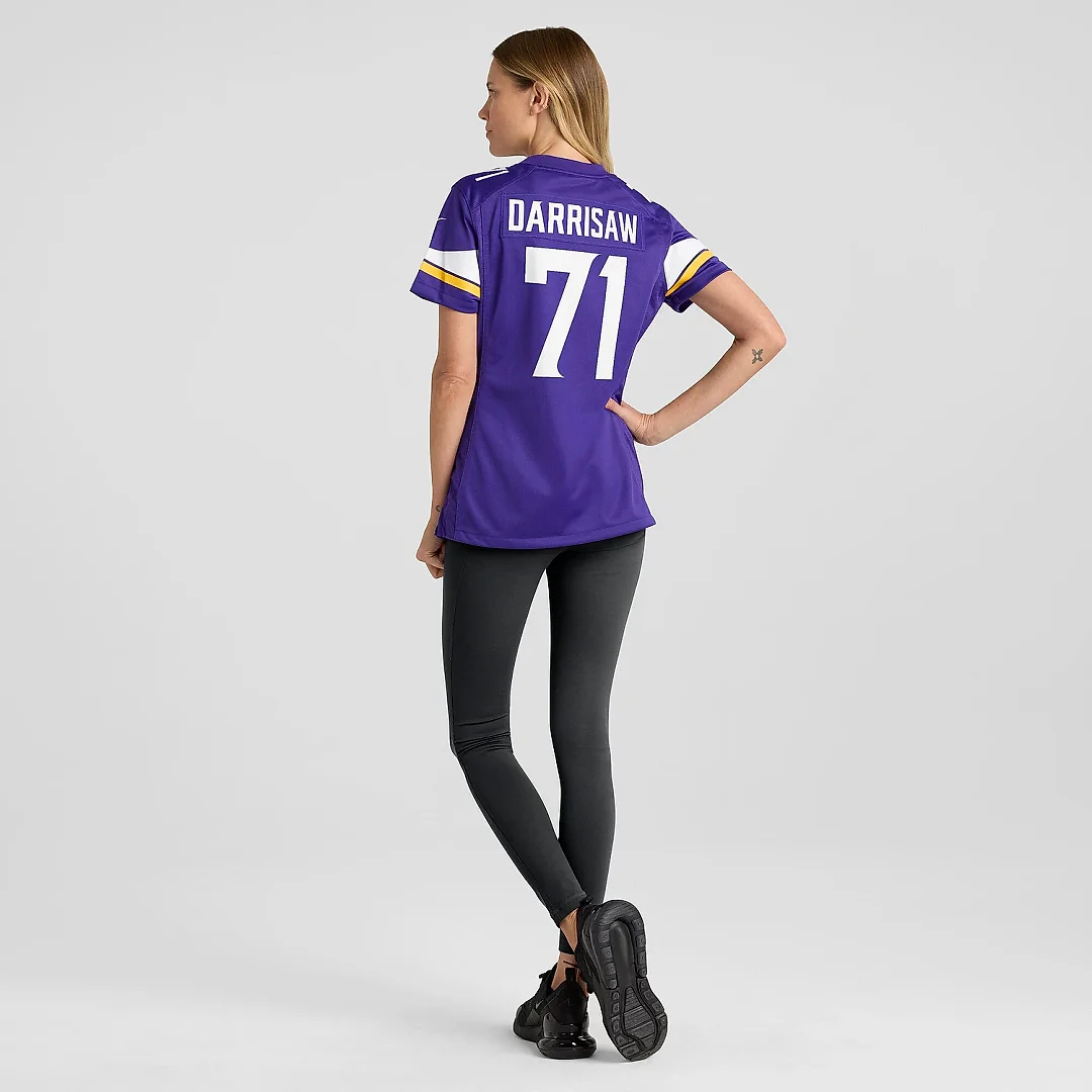 Zennovawear Women's Minnesota Vikings Christian Darrisaw Purple Game Jersey